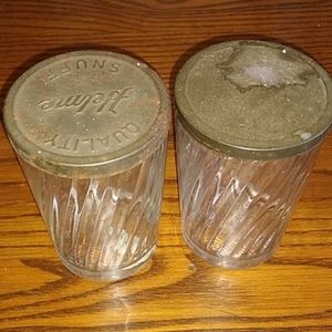 Antique Tobacco spit cups with lids